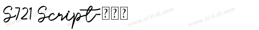 S721 Script字体转换